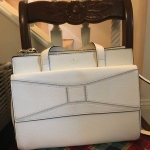 Kate Spade white bow bag